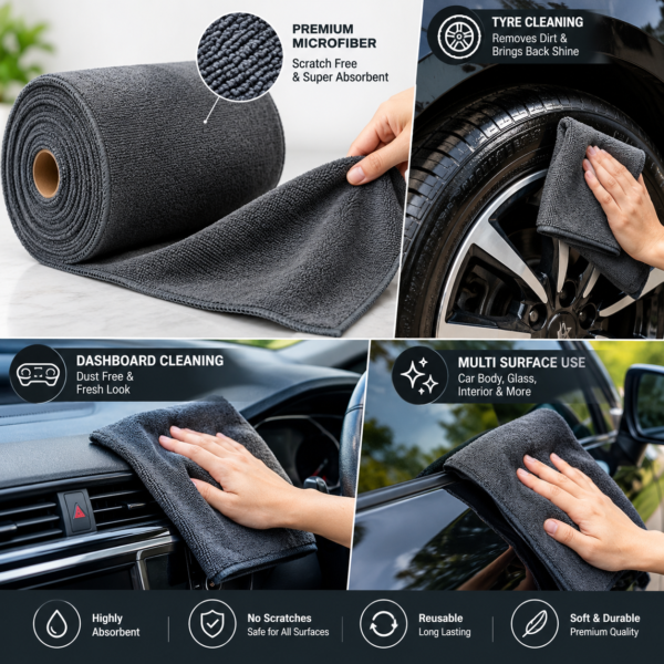 Microfiber Cleaning Cloth Roll